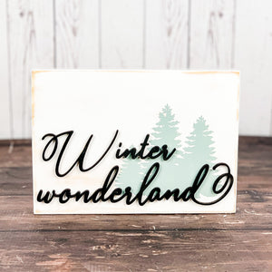 Winter wonderland sign