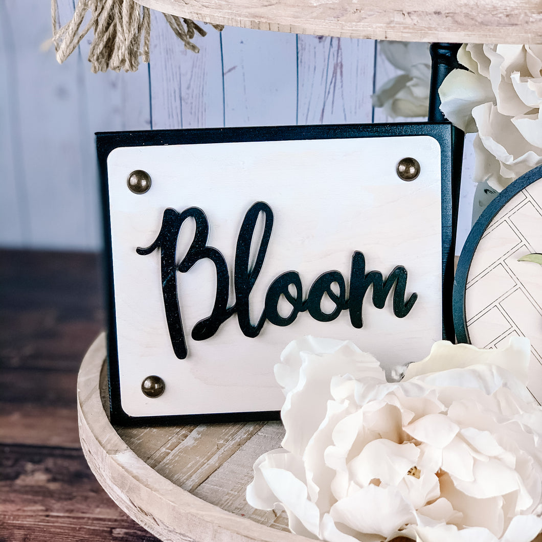 Bloom sign decor