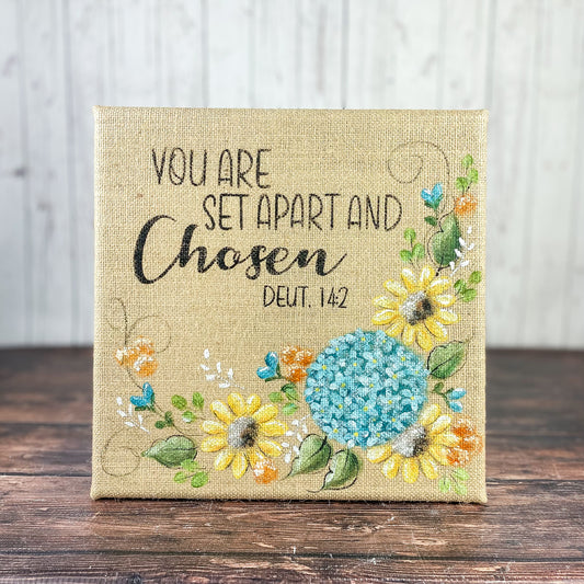 You are set apart burlap sign