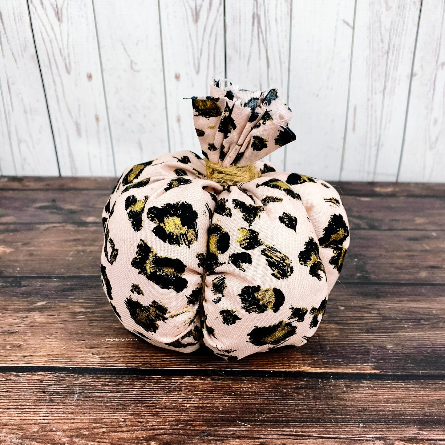 Rustic Glam Fabric Pumpkins set of 2