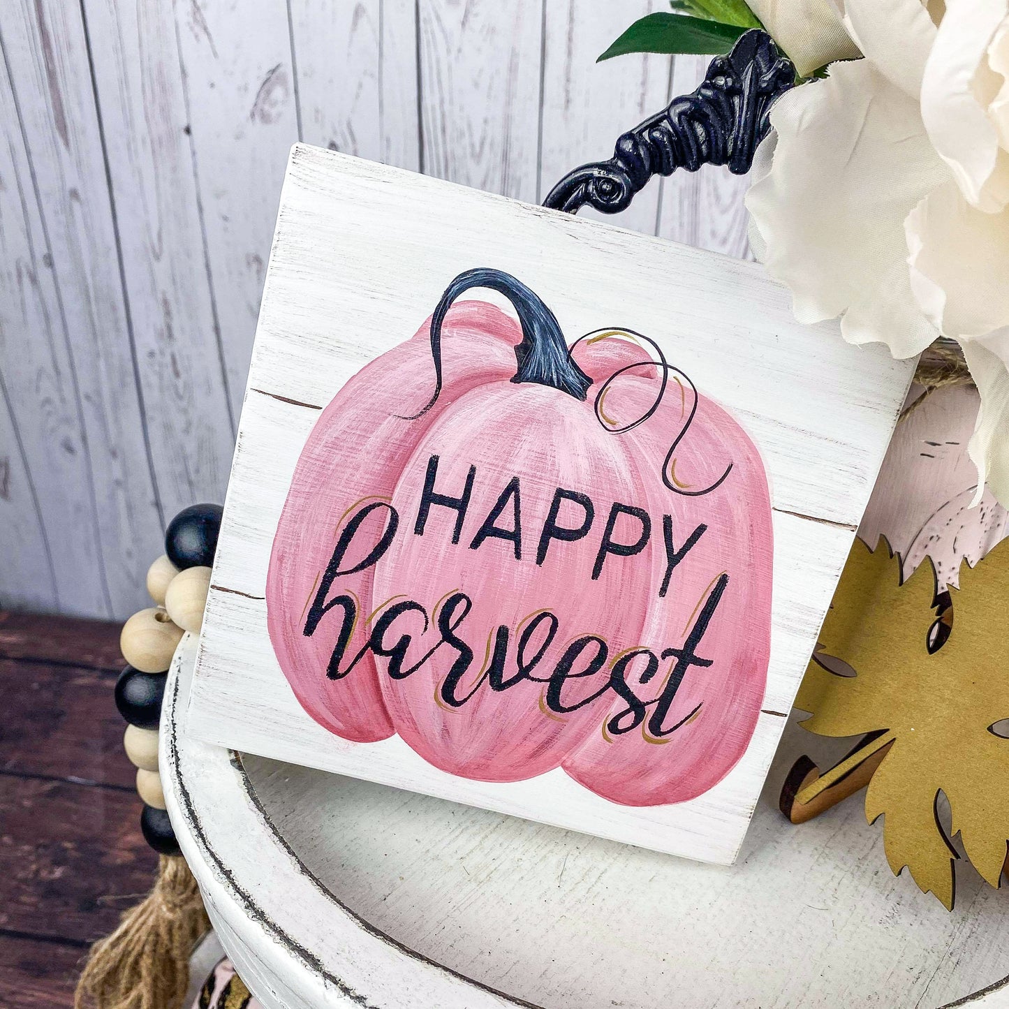 Rustic Fall Leopard Glam Tiered Tray Bundle