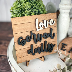Love Served Daily Sign Bundle