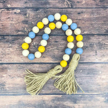 Load image into Gallery viewer, Dusty Blue and Yellow Fall Garland
