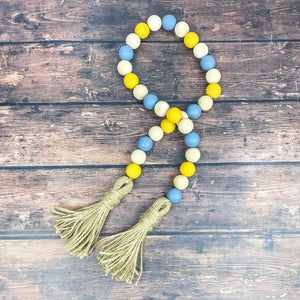 Dusty Blue and Yellow Fall Garland