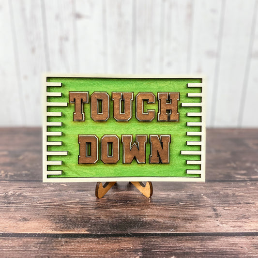 Touchdown 3D Football Sign