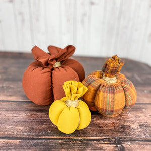 Fall Fabric Pumpkins