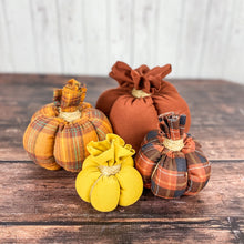 Load image into Gallery viewer, Fall Fabric Pumpkins

