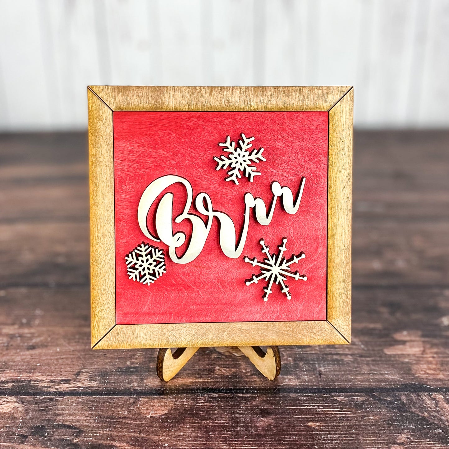 Interchangeable Brr and Home for the Holidays Sign
