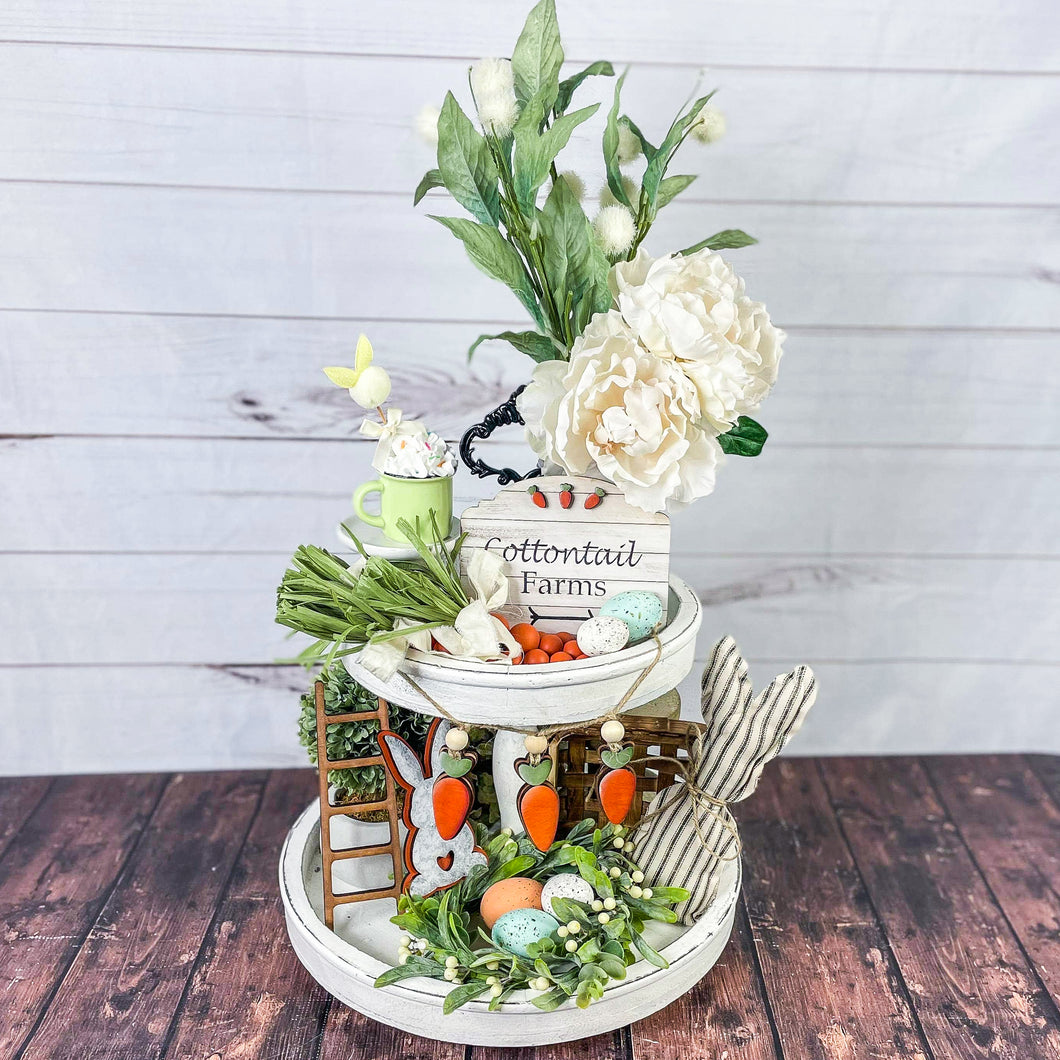 Easter Bunny Tiered Tray