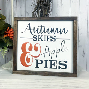 Autumn Skies & Apple Pies