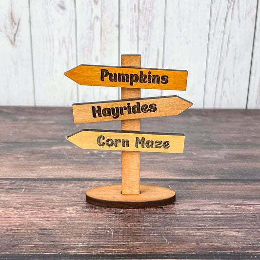 Fall Directions Sign