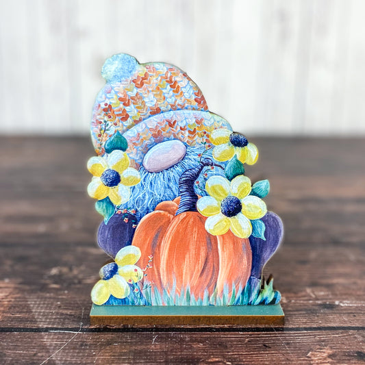 Fall Gnome Print with Stand