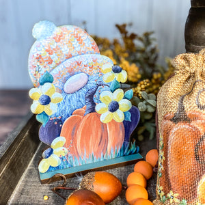 Fall Gnome Print with Stand