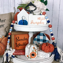 Load image into Gallery viewer, Fall pumpkin house sign
