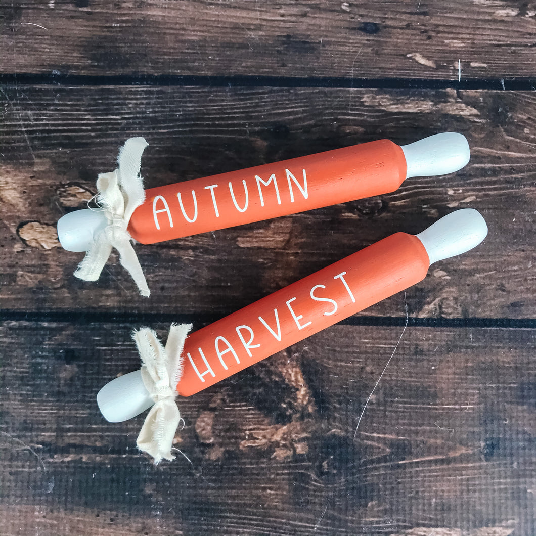 Autumn harvest rolling pin set