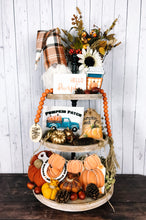 Load image into Gallery viewer, Fall farmhouse wood bead garland
