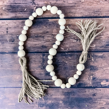 Load image into Gallery viewer, Natural Wooden Bead Garland
