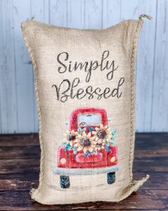 Simply Blessed Porch Pillow
